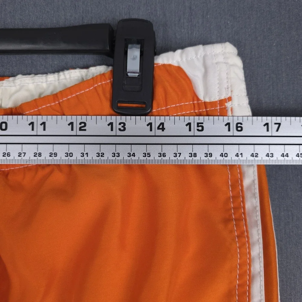 Abercrombie & Fitch Tugger Board Shorts Mens Medium Orange Tropical‎ Surf Swim